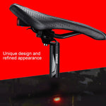 ANTUSI A6 Sorgente luminosa COB di ricarica USB Smart Cycling Bike Avviso allarme Fanale posteriore con telecomando, A6