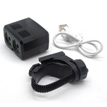 Y15 2 x CREE XPG2 500LM USB Ricarica LED Lampada frontale per bici con 5 modalità, Y15