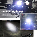 Y15 2 x CREE XPG2 500LM USB Ricarica LED Lampada frontale per bici con 5 modalità, Y15