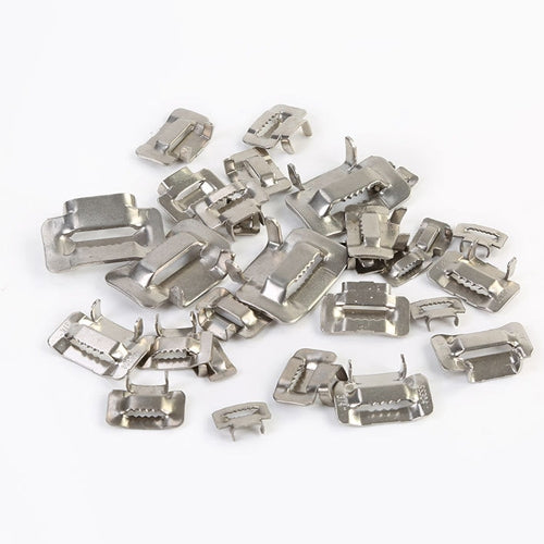 Fibbia a fascio avvolto con cavo avvolto in acciaio inossidabile 304 da 100 pezzi 19,05 mm, 19.05mm
