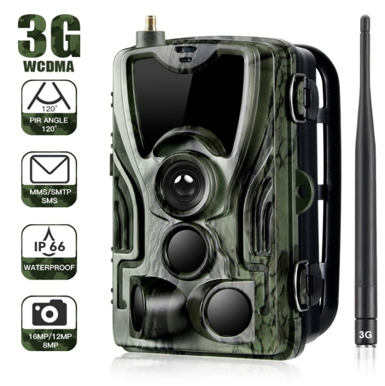 HC801G 3G WCDMA impermeabile IP66 IR visione notturna telecamera da caccia di sicurezza, angolo PIR di 120 gradi, HC801G 3G WCDMA