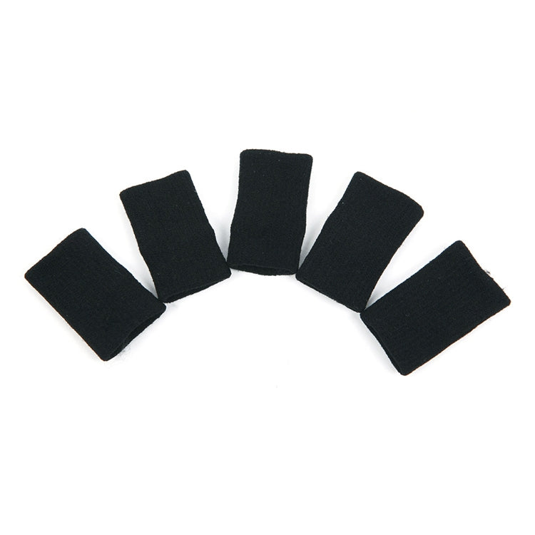 Manicotto per dita protettore movimento in nylon 5 in 1, 5 in 1 Nylon Finger Sleeve(Blue), 5 in 1 Nylon Finger Sleeve(Black)