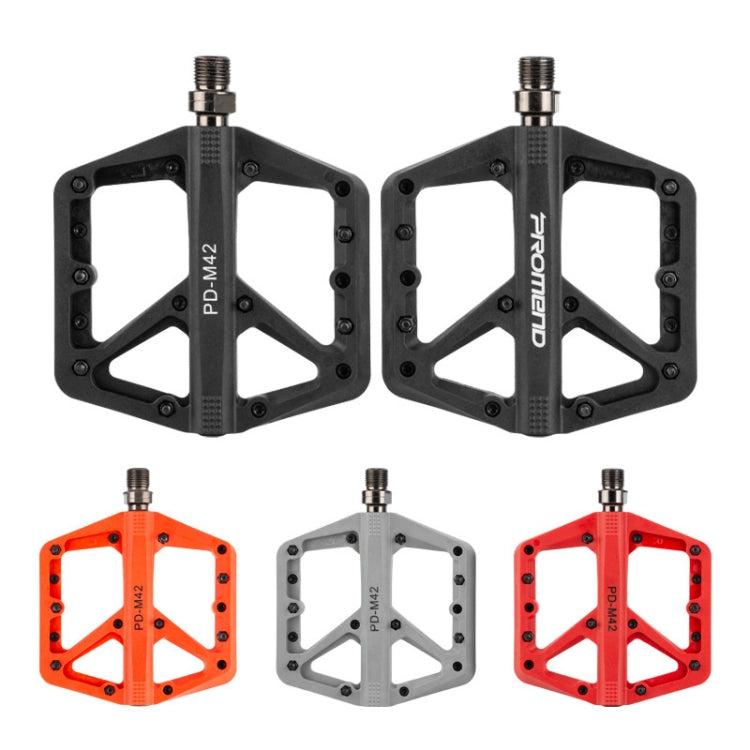 PROMEND PD-M42 1 paio di pedali con cuscinetti ad alta velocità in nylon per bicicletta da montagna, PD-M42