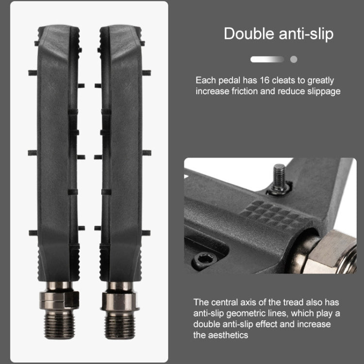 PROMEND PD-M42 1 paio di pedali con cuscinetti ad alta velocità in nylon per bicicletta da montagna, PD-M42