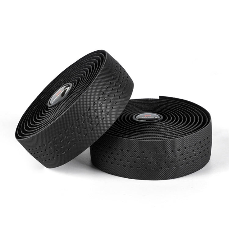 PROMEND GR-082 1 paio di nastri antiscivolo per manopole per bicicletta bicolore, 215x3cm Black, 215x3cm Black+Green, 215x3cm Black Blue, 215x3cm Black Red, 215x3cm Black White