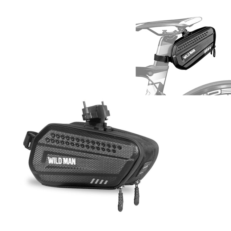Borsa da ciclismo per tubo superiore anteriore con telaio antipioggia WILD MAN ES7 1.2L, ES7 (Black)