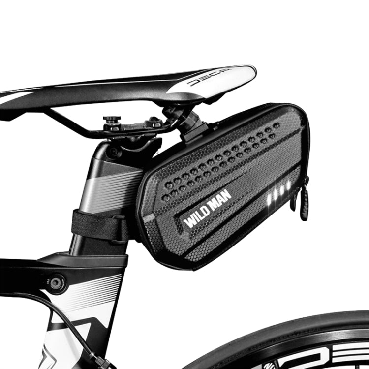 Borsa da ciclismo per tubo superiore anteriore con telaio antipioggia WILD MAN ES7 1.2L, ES7 (Black)