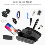 Borsa da ciclismo per tubo superiore anteriore con telaio antipioggia WILD MAN ES7 1.2L, ES7 (Black)