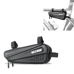 WILD MAN ES4 1.2L Borse da bicicletta rigide Borsa da telaio per bicicletta da strada antipioggia Borsa triangolare, ES4 (Black)