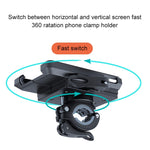 Supporto per cellulare girevole con supporto per manubrio per bicicletta per moto in PVC, Handlebar Holder A