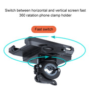 Supporto per cellulare girevole con supporto per manubrio per bicicletta per moto in PVC, Handlebar Holder A