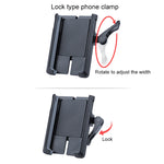 Supporto per cellulare girevole con supporto per manubrio per bicicletta per moto in PVC, Handlebar Holder A