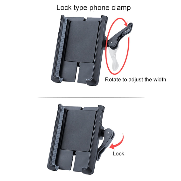 Supporto per cellulare girevole con supporto per manubrio per bicicletta per moto in PVC, Handlebar Holder A