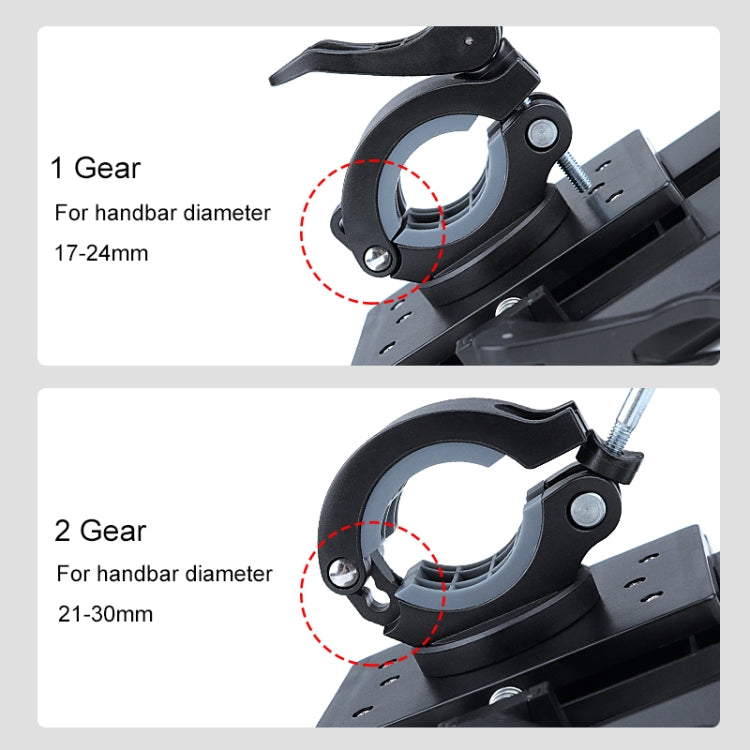 Supporto per cellulare girevole con supporto per manubrio per bicicletta per moto in PVC, Handlebar Holder A