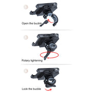 Supporto per cellulare girevole con supporto per manubrio per bicicletta per moto in PVC, Handlebar Holder A