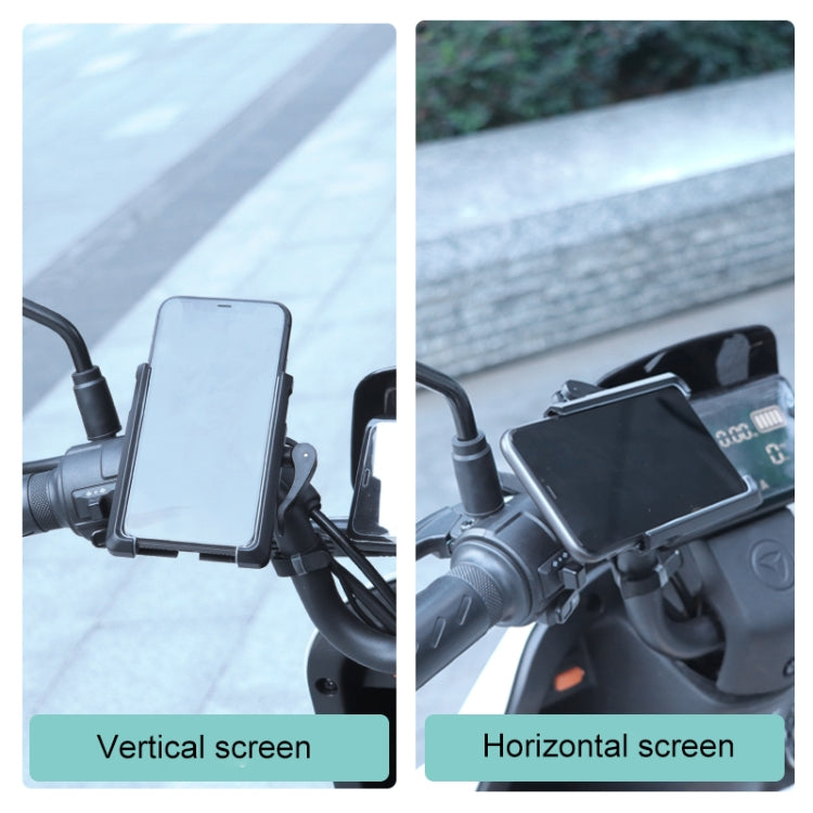 Supporto per cellulare girevole con supporto per manubrio per bicicletta per moto in PVC, Handlebar Holder A