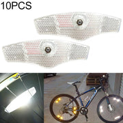 Riflettori per raggi mountain bike 10 pezzi bianco giallo
