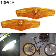 Riflettori per raggi mountain bike 10 pezzi bianco giallo