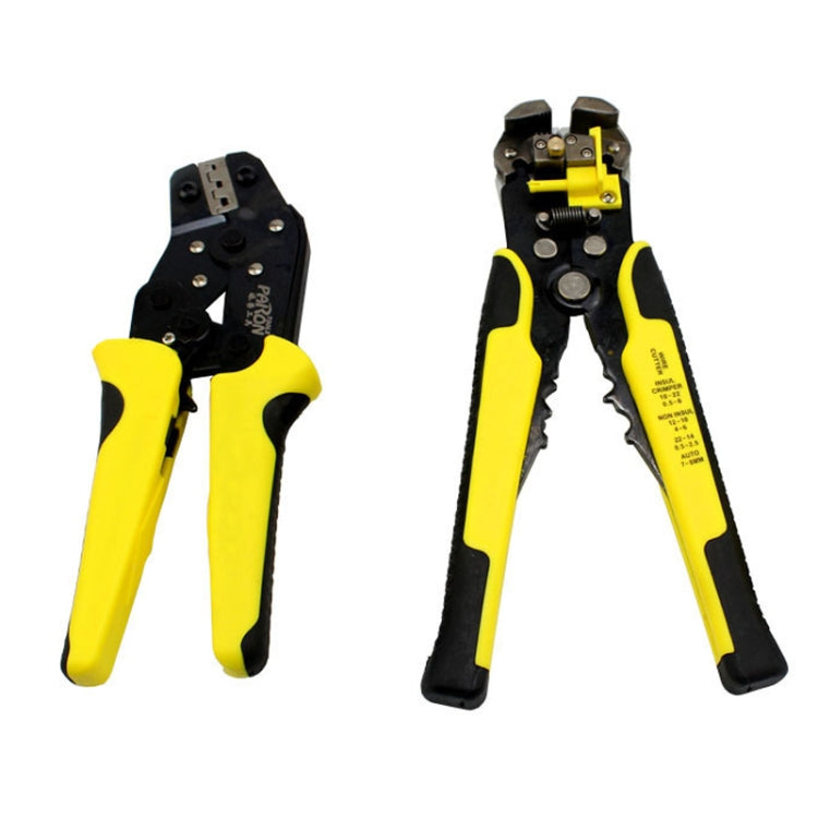 Spellafili multifunzione da 0,25-6,0 mm + pinze a crimpare in acciaio al carbonio + set di strumenti per custodia, 0.25-6.0mm Stripper