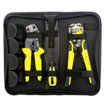 Spellafili multifunzione da 0,25-6,0 mm + pinze a crimpare in acciaio al carbonio + set di strumenti per custodia, 0.25-6.0mm Stripper
