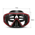 DM600 Maschera subacquea in gel di silice Occhialini da nuoto Attrezzatura subacquea per adulti, DM600 (Black), DM600 (Black Blue), DM600 (Red + Black), DM600 (White)