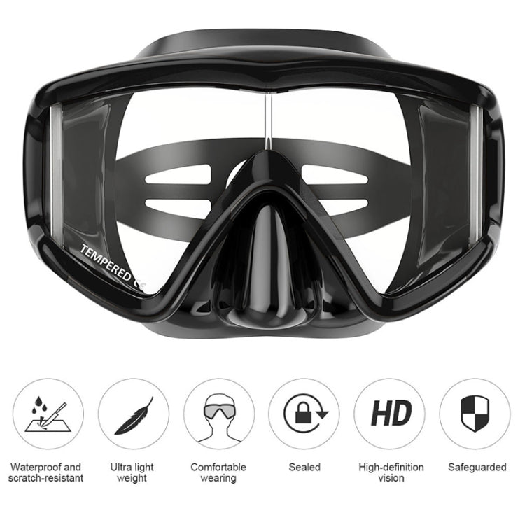 DM600 Maschera subacquea in gel di silice Occhialini da nuoto Attrezzatura subacquea per adulti, DM600 (Black), DM600 (Black Blue), DM600 (Red + Black), DM600 (White)