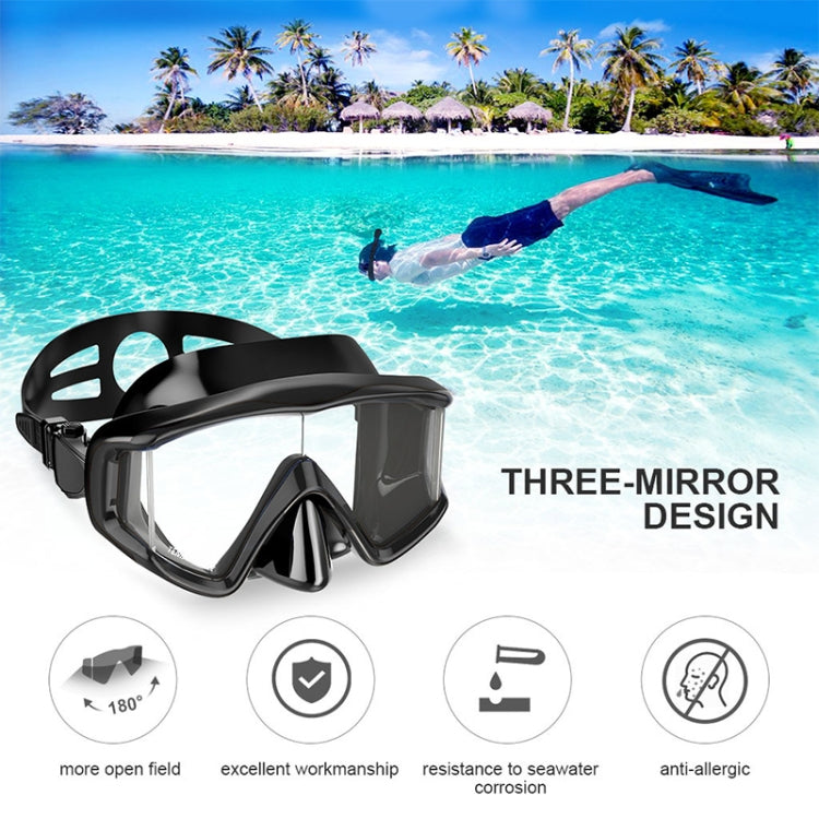 DM600 Maschera subacquea in gel di silice Occhialini da nuoto Attrezzatura subacquea per adulti, DM600 (Black), DM600 (Black Blue), DM600 (Red + Black), DM600 (White)