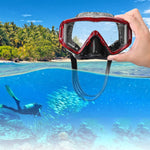 DM600 Maschera subacquea in gel di silice Occhialini da nuoto Attrezzatura subacquea per adulti, DM600 (Black), DM600 (Black Blue), DM600 (Red + Black), DM600 (White)