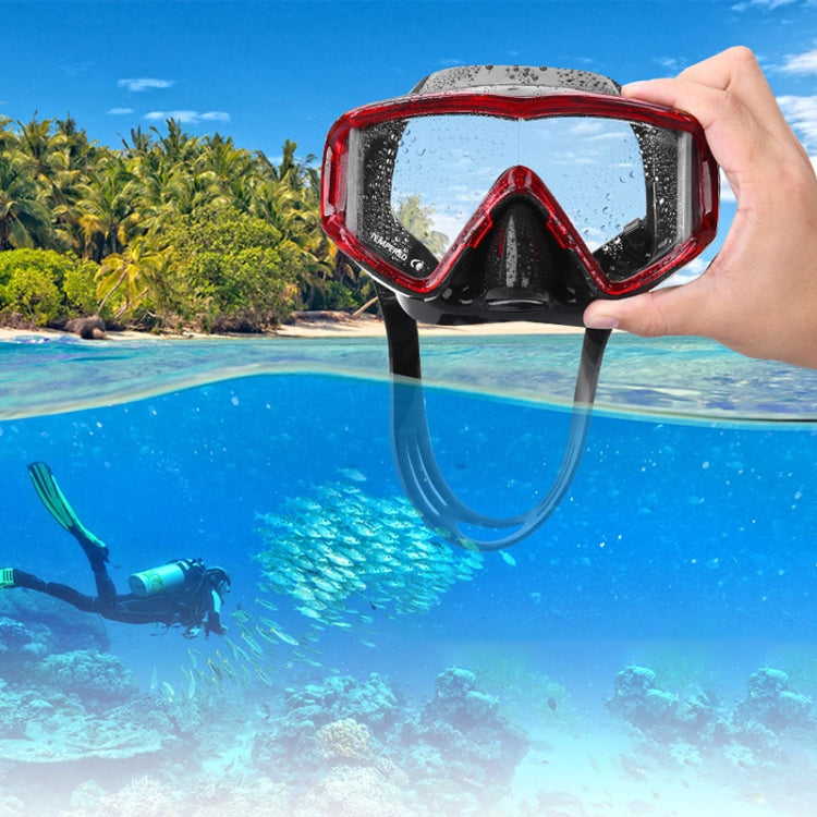 DM600 Maschera subacquea in gel di silice Occhialini da nuoto Attrezzatura subacquea per adulti, DM600 (Black), DM600 (Black Blue), DM600 (Red + Black), DM600 (White)