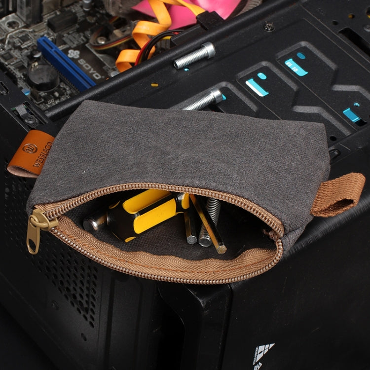 Borsa per il trasporto di attrezzi hardware per riparazioni da elettricista 14,5 x 9 x 3 cm, 14.5 x 9 x 3cm (Grey), 14.5 x 9 x 3cm (Khaki), 14.5 x 9 x 3cm (Forest Green), 14.5 x 9 x 3cm (Army Green)