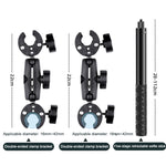 Doppio morsetto per manubrio moto e selfie stick