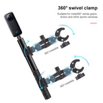 Doppio morsetto per manubrio moto e selfie stick