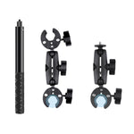 Morsetto manubrio Dual-heads in lega per action cam e smartphone