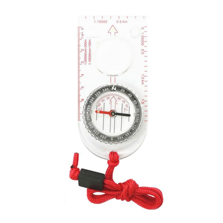 2pcs Nisa SD482 Bussola per esterni Mappa scala con lente d'ingrandimento multifunzione, SD482
