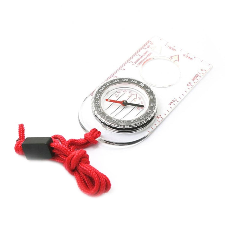 2pcs Nisa SD482 Bussola per esterni Mappa scala con lente d'ingrandimento multifunzione, SD482