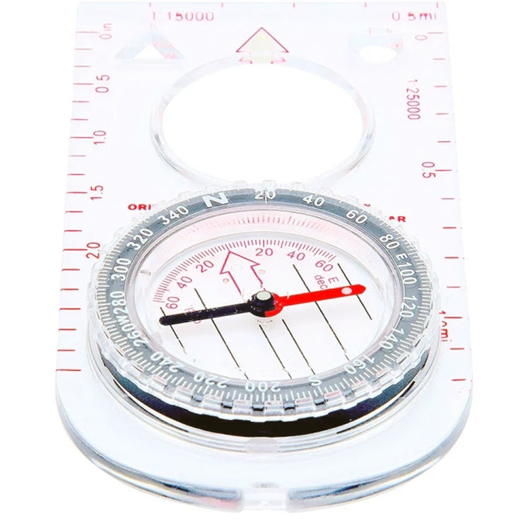 2pcs Nisa SD482 Bussola per esterni Mappa scala con lente d'ingrandimento multifunzione, SD482