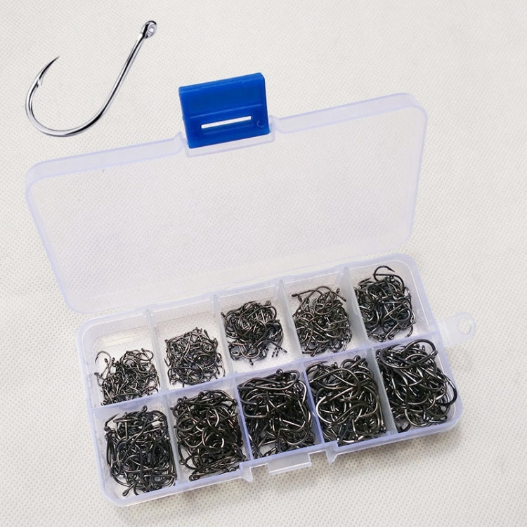 Ami da pesca con amo spinato per pesci di dimensioni miste da 500 pezzi con foro, 3-12# with Hole
