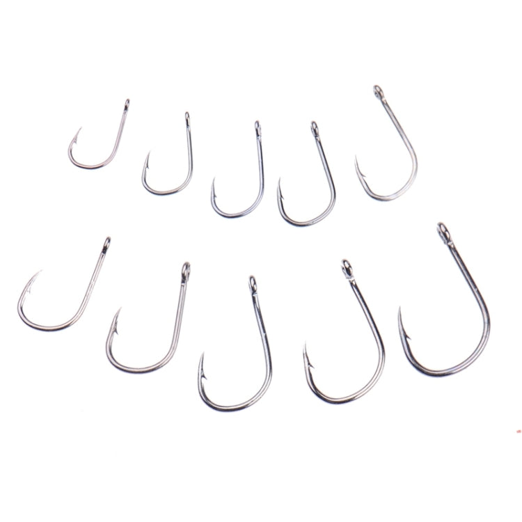 Ami da pesca con amo spinato per pesci di dimensioni miste da 500 pezzi con foro, 6-15 # with Hole