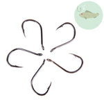 Ami da pesca con amo spinato per pesci di dimensioni miste da 500 pezzi con foro, 6-15 # with Hole