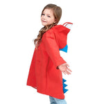 Impermeabile moda bambini dinosauro cartone animato Taglia: L