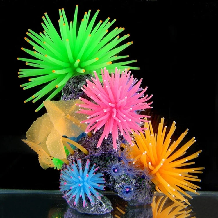 Decorazione acquario riccio di mare in TPR 13 cm