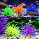 Decorazione acquario riccio di mare in TPR 13 cm
