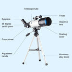 Telescopio astronomico ad alta definizione WR852 16x/66x70 con treppiede, 66x70 White