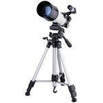 WR852-3 Telescopio astronomico ad alta definizione 16x/66x70 High Times con treppiede, clip di fissaggio per telefono e filtro lunare, 66x70 White + Moon Filter, 66x70 Blue + Moon Filter