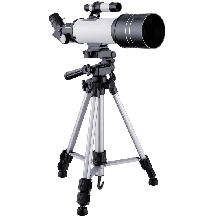 WR852-3 Telescopio astronomico ad alta definizione 16x/66x70 High Times con treppiede, clip di fissaggio per telefono e filtro lunare, 66x70 White + Moon Filter, 66x70 Blue + Moon Filter