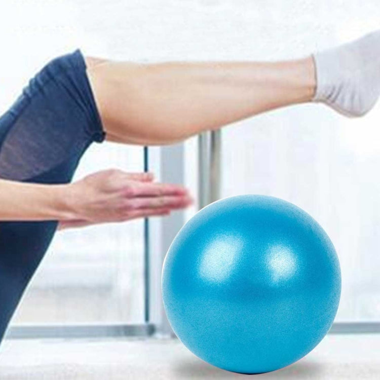 Mini palla da yoga per pilates, in PVC antideflagrante, per esercizi di ginnastica, fitness, equilibrio, con cannuccia, diametro: 25 cm., 25cm(Pink), 25cm(Blue), 25cm(Purple)