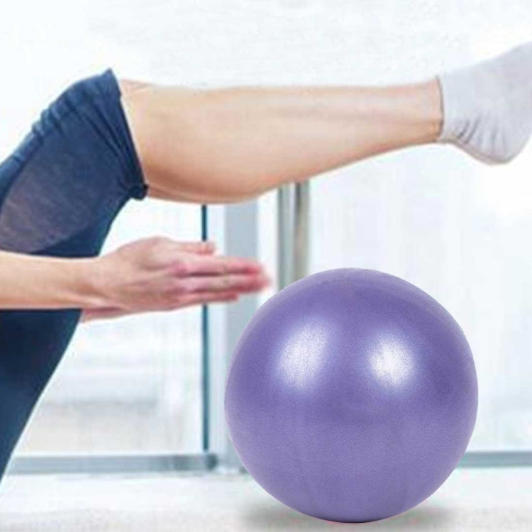 Mini palla da yoga per pilates, in PVC antideflagrante, per esercizi di ginnastica, fitness, equilibrio, con cannuccia, diametro: 25 cm., 25cm(Pink), 25cm(Blue), 25cm(Purple)