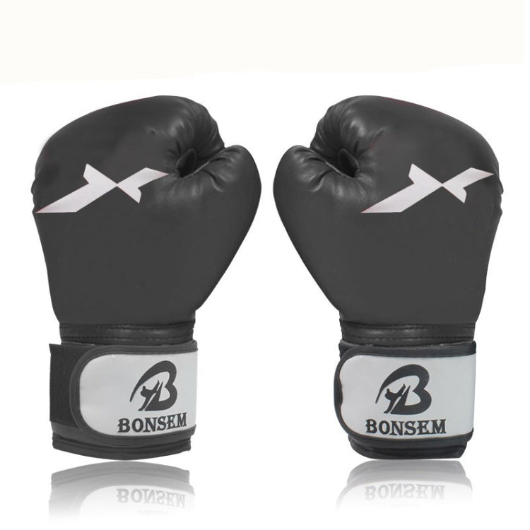 Guantoni da boxe da allenamento BONSEM per adulti, C1 Black, C1 Red