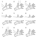Bendaggio da boxe da allenamento BONSEM per adulti, dimensioni: 2,5 m, Boxing Bandage Black, Boxing Bandage Blue, Boxing Bandage Red