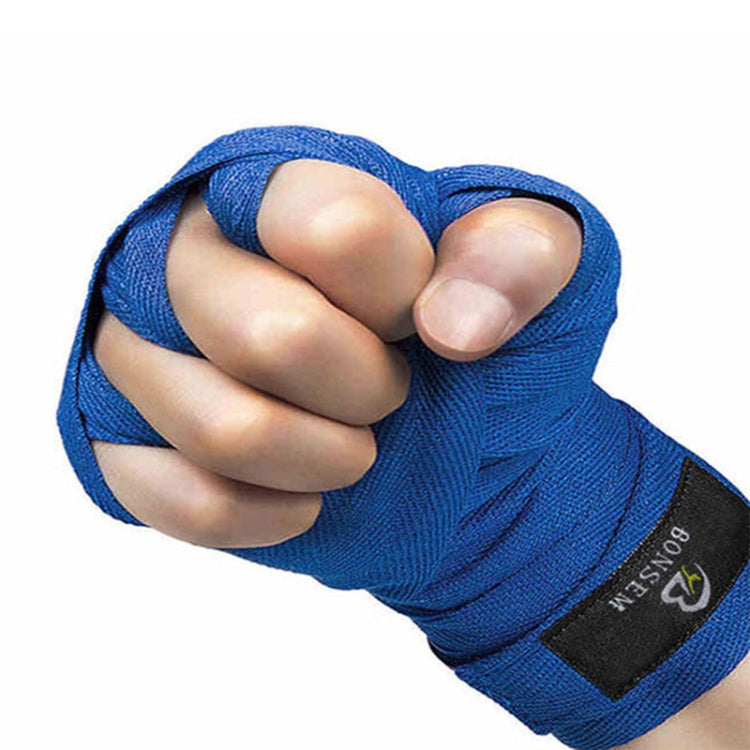 Bendaggio da boxe da allenamento BONSEM per adulti, dimensioni: 2,5 m, Boxing Bandage Black, Boxing Bandage Blue, Boxing Bandage Red